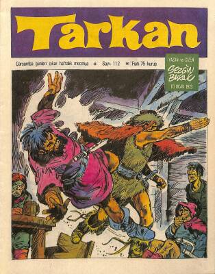 Tarkan Çizgi Roman Sayı112 10 Ocak 1973 - Sezgin Burak NDR79990 - 1
