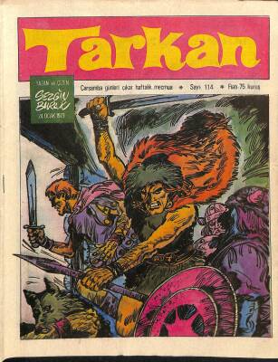 Tarkan Çizgi Roman Sayı114 24 Ocak 1973 - Sezgin Burak NDR79988 - 1