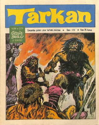 Tarkan Çizgi Roman Sayı115 31 Ocak 1973 - Sezgin Burak NDR79987 - 1
