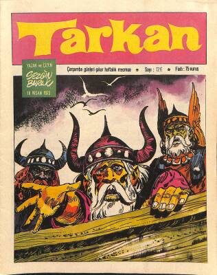 Tarkan Çizgi Roman Sayı126 18 Nisan 1973 - Sezgin Burak NDR80005 - 1