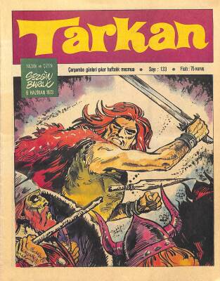 Tarkan Çizgi Roman Sayı133 6 Haziran 1973 - Sezgin Burak NDR81280 - 1