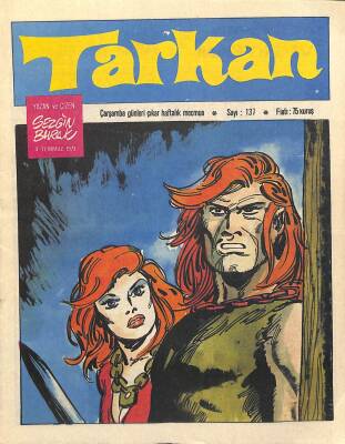 Tarkan Çizgi Roman Sayı137 4 Temmuz 1973 - Sezgin Burak NDR81276 - 1