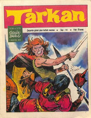 Tarkan Çizgi Roman Sayı141 1 Ağustos 1973 - Sezgin Burak NDR81272 - 1