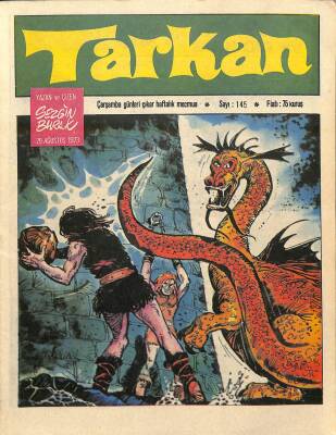 Tarkan Çizgi Roman Sayı145 29 Ağustos 1973 - Sezgin Burak NDR81245 - 1