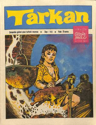 Tarkan Çizgi Roman Sayı149 26 Eylül 1973 - Sezgin Burak NDR81241 - 1