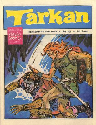 Tarkan Çizgi Roman Sayı154 31 Ekim 1973 - Sezgin Burak NDR81236 - 1