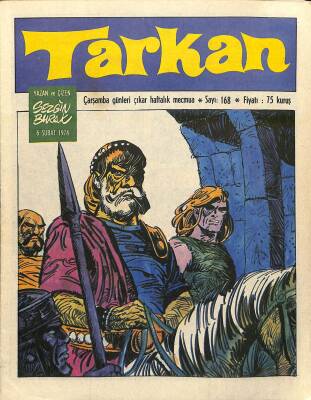 Tarkan Çizgi Roman Sayı168 6 Şubat 1974 - Sezgin Burak NDR81021 - 1