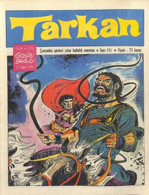 Tarkan Çizgi Roman Sayı171 27 Şubat 1974 - Sezgin Burak NDR81286 - 1