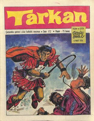 Tarkan Çizgi Roman Sayı172 6 Mart 1974 - Sezgin Burak NDR81285 - 1