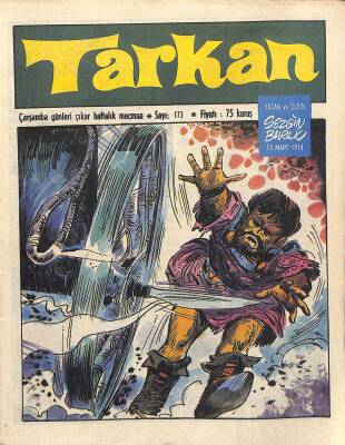 Tarkan Çizgi Roman Sayı173 13 Mart 1974 - Sezgin Burak NDR81284 - 1