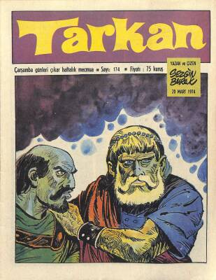 Tarkan Çizgi Roman Sayı174 20 Mart 1974 - Sezgin Burak NDR81283 - 1