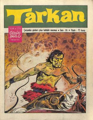Tarkan Çizgi Roman Sayı176 3 Nisan 1974 - Sezgin Burak NDR81293 - 1