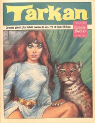 Tarkan Çizgi Roman Sayı:274 18 Şubat 1976 - Sezgin Burak NDR96308 - Gökçekoleksiyon