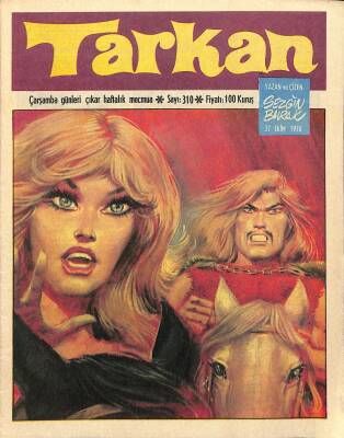 Tarkan Çizgi Roman Sayı310 27 Ekim 1976 - Sezgin Burak NDR80933 - 1