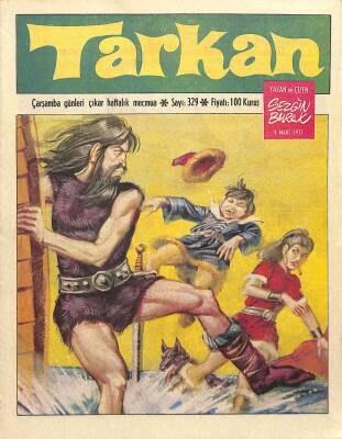 Tarkan Çizgi Roman Sayı329 9 Mart 1977 - Sezgin Burak NDR80970 - 1