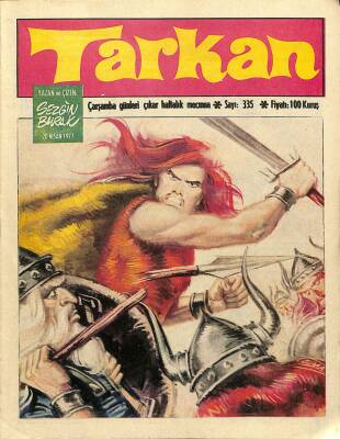 Tarkan Çizgi Roman Sayı335 20 Nisan 1977 - Sezgin Burak NDR79943 - 1