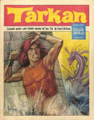 Tarkan Çizgi Roman Sayı356 14 Eylül 1977 - Sezgin Burak NDR79930 - 1