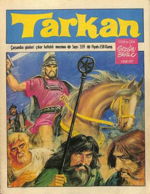 Tarkan Çizgi Roman Sayı359 5 Ekim 1977 - Sezgin Burak NDR79923 - 1