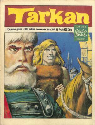 Tarkan Çizgi Roman Sayı360 12 Ekim 1977 - Sezgin Burak NDR79924 - 1