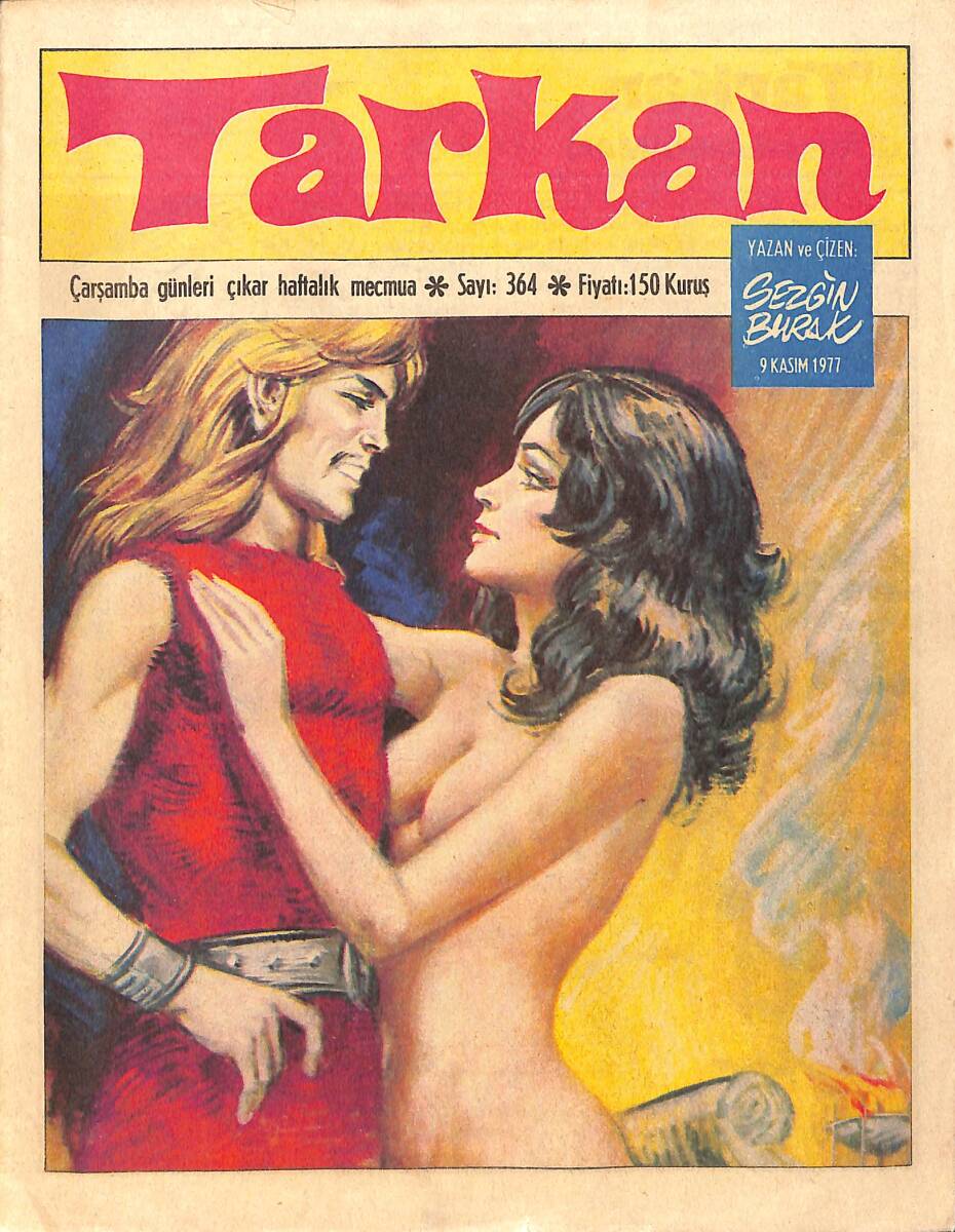 Tarkan Çizgi Roman Sayı:364 9 Kasım 1977 - Sezgin Burak NDR96305 - 1