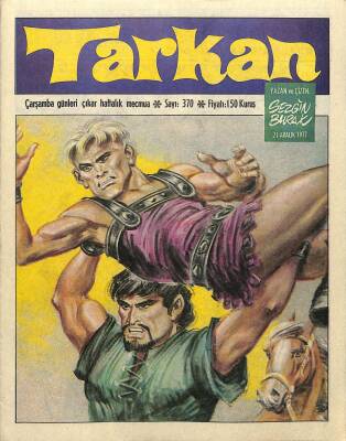 Tarkan Çizgi Roman Sayı370 21 Aralık 1977 - Sezgin Burak NDR79918 - 1