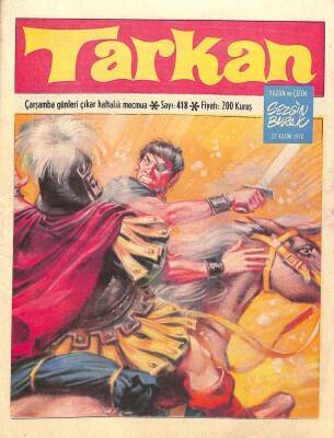 Tarkan Çizgi Roman Sayı418 22 Kasım 1978 - Sezgin Burak NDR79972 - 1