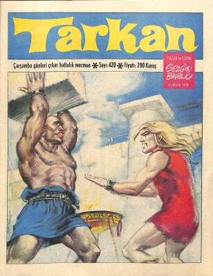 Tarkan Çizgi Roman Sayı420 6 Aralık 1978 - Sezgin Burak NDR79974 - 1