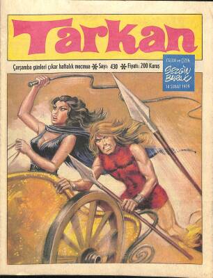 Tarkan Çizgi Roman Sayı430 14 Şubat 1979 - Sezgin Burak NDR79962 - 1