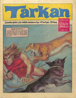 Tarkan Çizgi Roman Sayı433 7 Mart 1979 - Sezgin Burak NDR80145 - 1