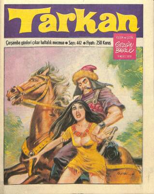Tarkan Çizgi Roman Sayı442 9 Mayıs 1979 - Sezgin Burak NDR80051 - 1