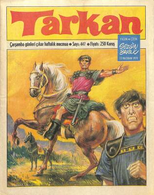 Tarkan Çizgi Roman Sayı447 13 Haziran 1979 - Sezgin Burak NDR80040 - 1
