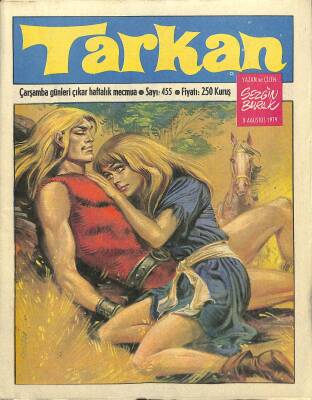Tarkan Çizgi Roman Sayı455 8 Ağustos 1979 - Sezgin Burak NDR80048 - 1