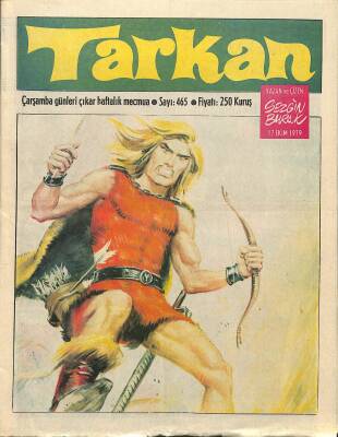 Tarkan Çizgi Roman Sayı465 17 Ekim 1979 - Sezgin Burak NDR80036 - 1