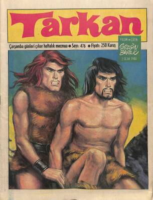 Tarkan Çizgi Roman Sayı476 2 Ocak 1980 - Sezgin Burak NDR80015 - 1