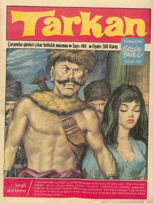 Tarkan Çizgi Roman Sayı480 30 Ocak 1980 - Sezgin Burak NDR80019 - 1
