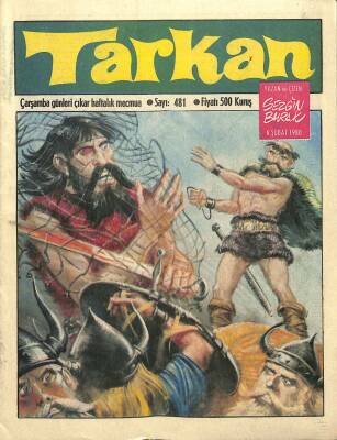 Tarkan Çizgi Roman Sayı481 6 Şubat 1980 - Sezgin Burak NDR80020 - 1