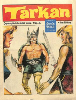 Tarkan Çizgi Roman Sayı482 13 Şubat 1980 - Sezgin Burak NDR80021 - 1