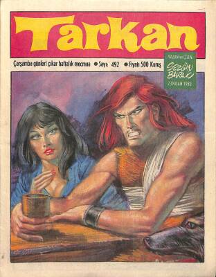 Tarkan Çizgi Roman Sayı492 23 Nisan 1980 - Sezgin Burak NDR80284 - 1