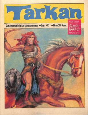 Tarkan Çizgi Roman Sayı495 14 Mayıs 1980 - Sezgin Burak NDR80287 - 1
