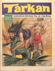 Tarkan Çizgi Roman Sayı497 28 Mayıs 1980 - Sezgin Burak NDR80289 - Gökçekoleksiyon
