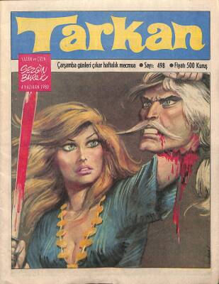 Tarkan Çizgi Roman Sayı498 4 Haziran 1980 - Sezgin Burak NDR80290 - 1