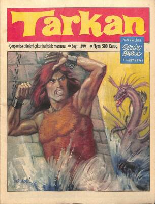 Tarkan Çizgi Roman Sayı499 11 Haziran 1980 - Sezgin Burak NDR80291 - 1