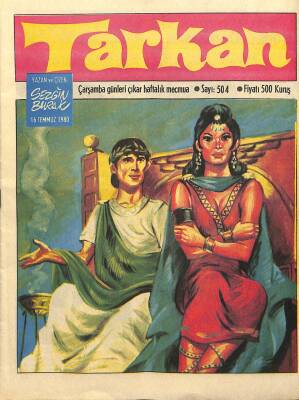 Tarkan Çizgi Roman Sayı504 16 Temmuz 1980 - Sezgin Burak NDR80153 - 1