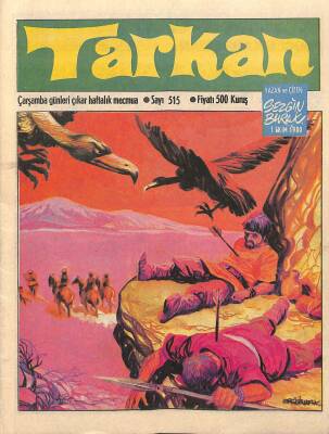 Tarkan Çizgi Roman Sayı515 1 Ekim 1980 - Sezgin Burak NDR80280 - 1