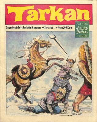 Tarkan Çizgi Roman Sayı533 4 Şubat 1981 - Sezgin Burak NDR80071 - 1
