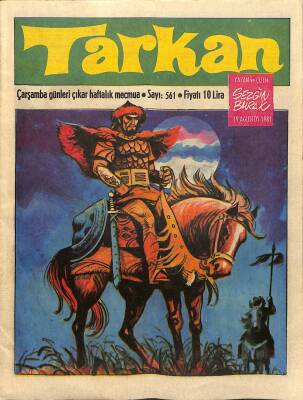 Tarkan Çizgi Roman Sayı561 19 Ağustos 1981- Sezgin Burak NDR80608 - 1