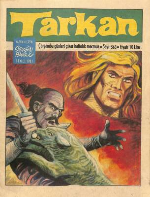 Tarkan Çizgi Roman Sayı563 2 Eylül 1981- Sezgin Burak NDR80610 - 1