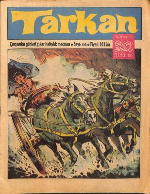Tarkan Çizgi Roman Sayı566 23 Eylül 1981- Sezgin Burak NDR80592 - 1