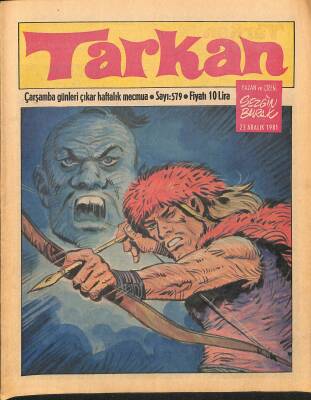 Tarkan Çizgi Roman Sayı579 23 Aralık 1981 - Sezgin Burak NDR80587 - 1