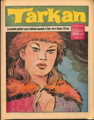 Tarkan Çizgi Roman Sayı581 6 Ocak 1982- Sezgin Burak NDR80589 - 1